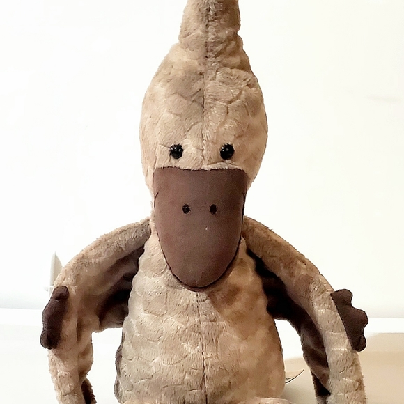 JELLYCAT TERRY PTERODACTYL 2022 RETIRED COLLECTIBLE PLUSH. LIKE NEW! 11" TALL. - Picture 4 of 12